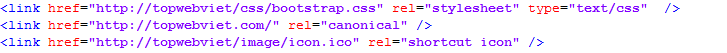 Thẻ link trong tài liệu HTML