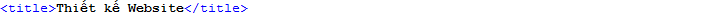 Thẻ title trong HTML