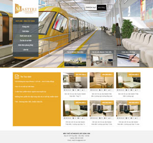 Mẫu giao diện website bất động sản Masteri