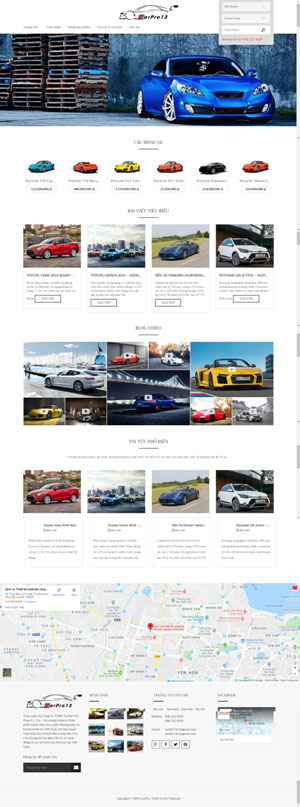 Mẫu giao diện website bán ô tô CarPro 18